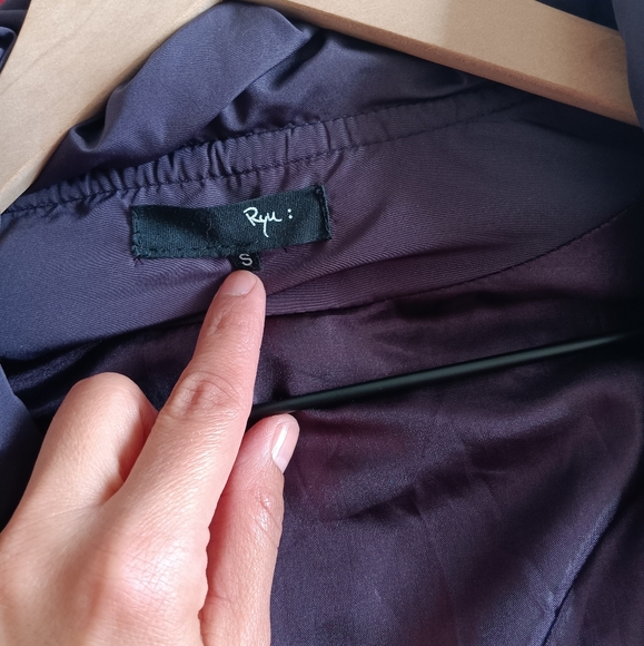 Vintage irisdiscent purple coat (S) - Picture 5 of 7